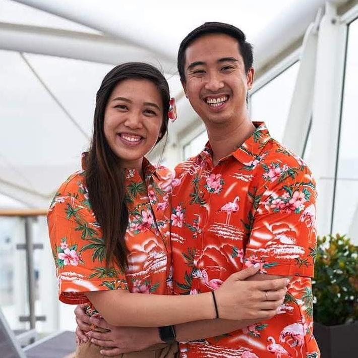 First time matching on our family cruise on Harmony of the Seas