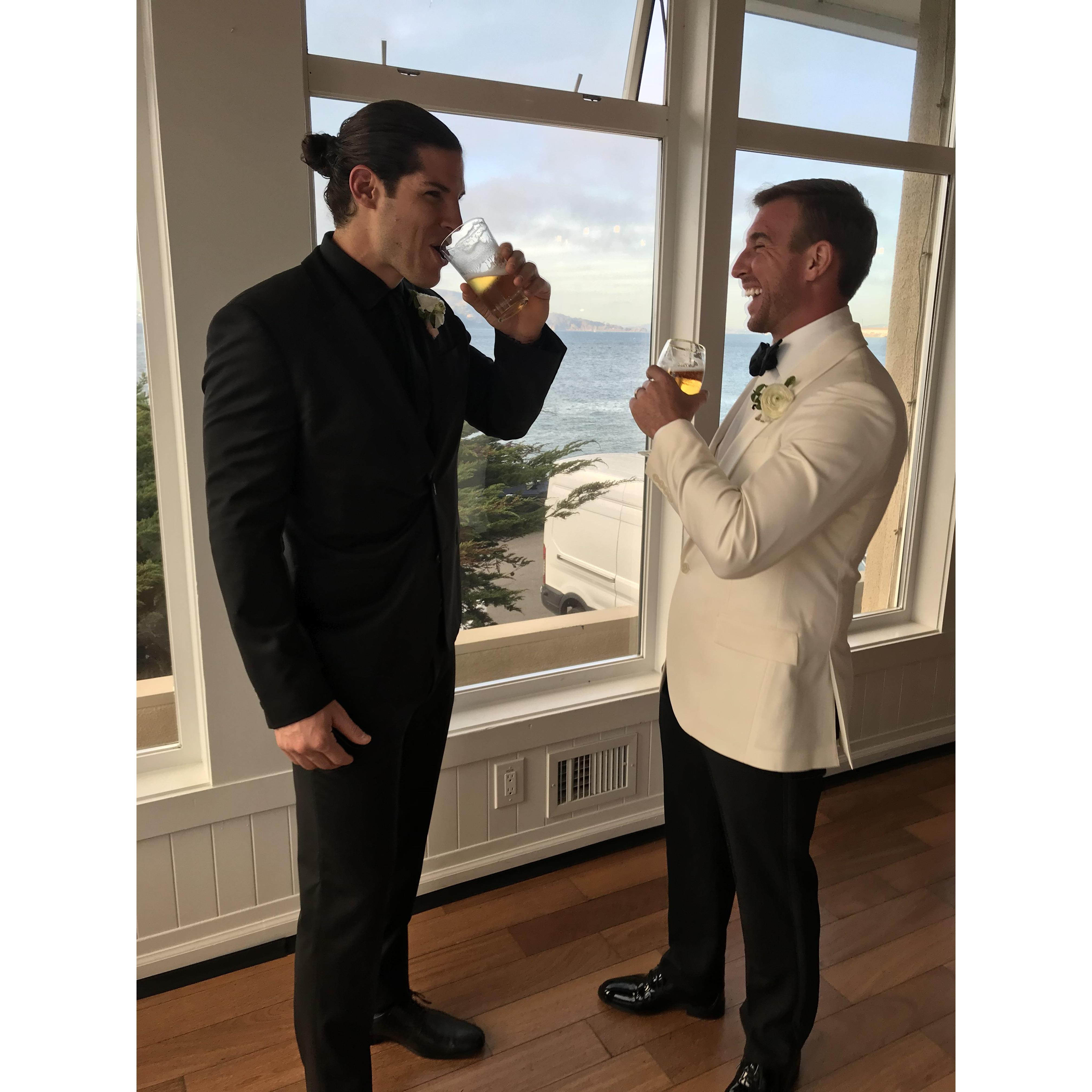 Being the Best best man and giving a hell of a speech.