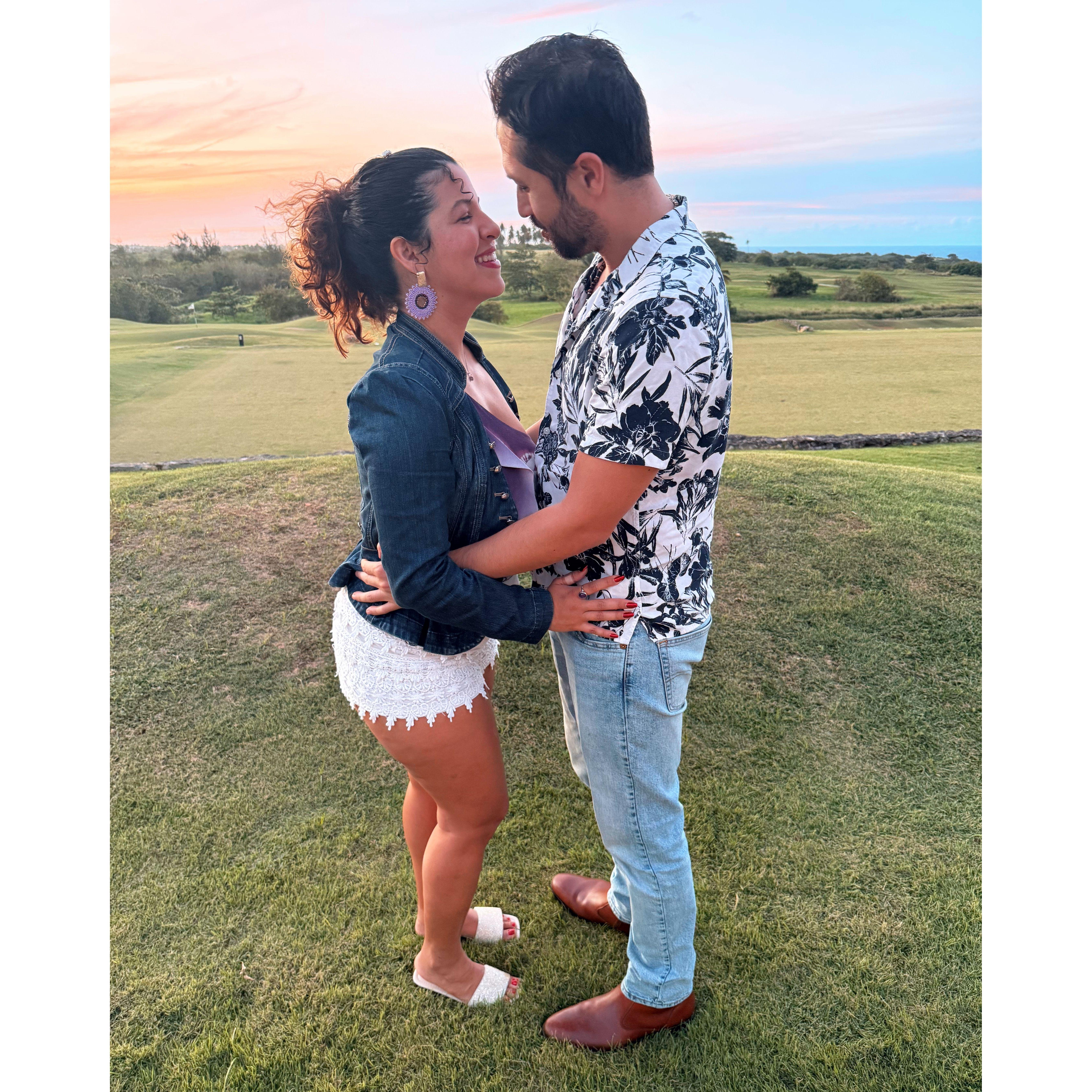 The sunset in Puerto Rico was special that night. We shared this moment together.../ La puesta de sol en Puerto Rico fue especial esa noche. Compartimos este momento juntos...