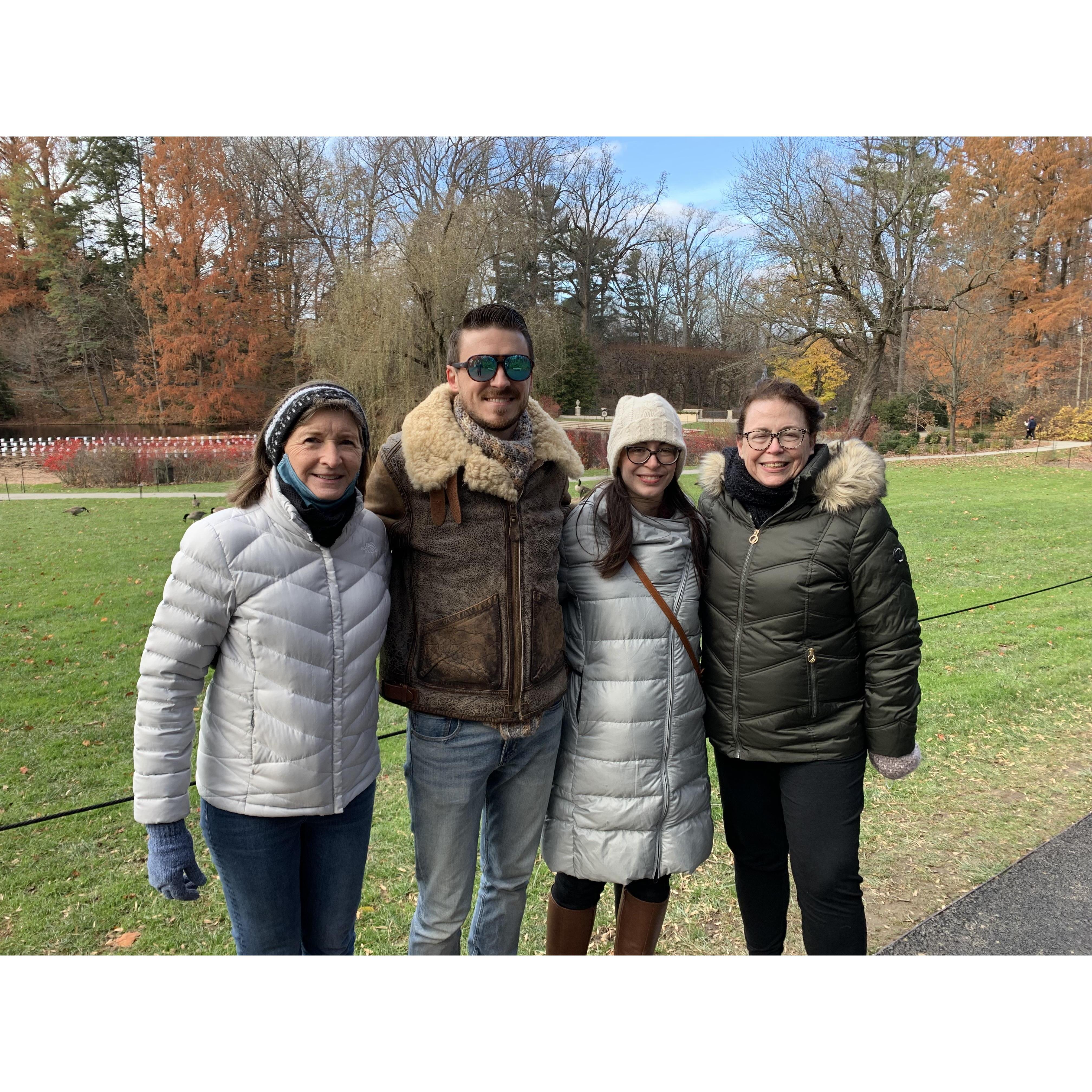 Longwood Gardens with the moms, November 2021