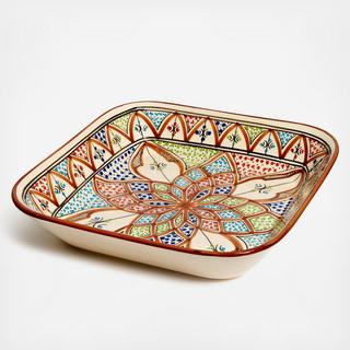 Amira Square Pasta Serving Bowl