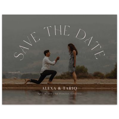 Light Mauve, Pink Wedding Digital Save the Date - Gaia Photo