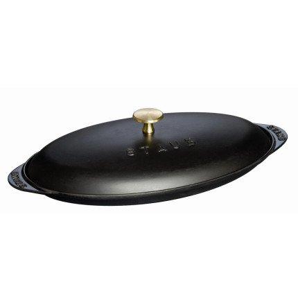 Staub Heritage 3.5-qt. Braiser, Brass Knob