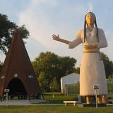 Pocahontas Roadside Statue and Teepee