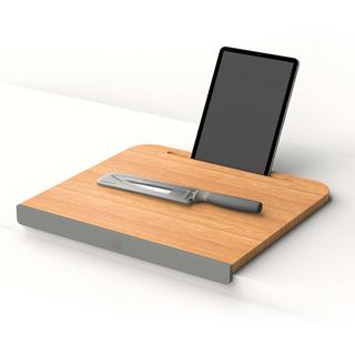 Leo Balance Bamboo Cutting Board with Tablet Stand