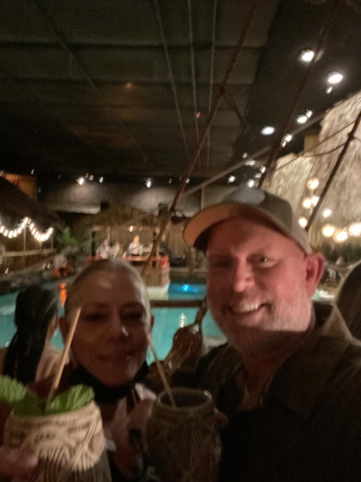 Mai Tais at the Tonga Room in San Francisco before seeing the Eagles!  10/22/2021 … exactly one year before the wedding.