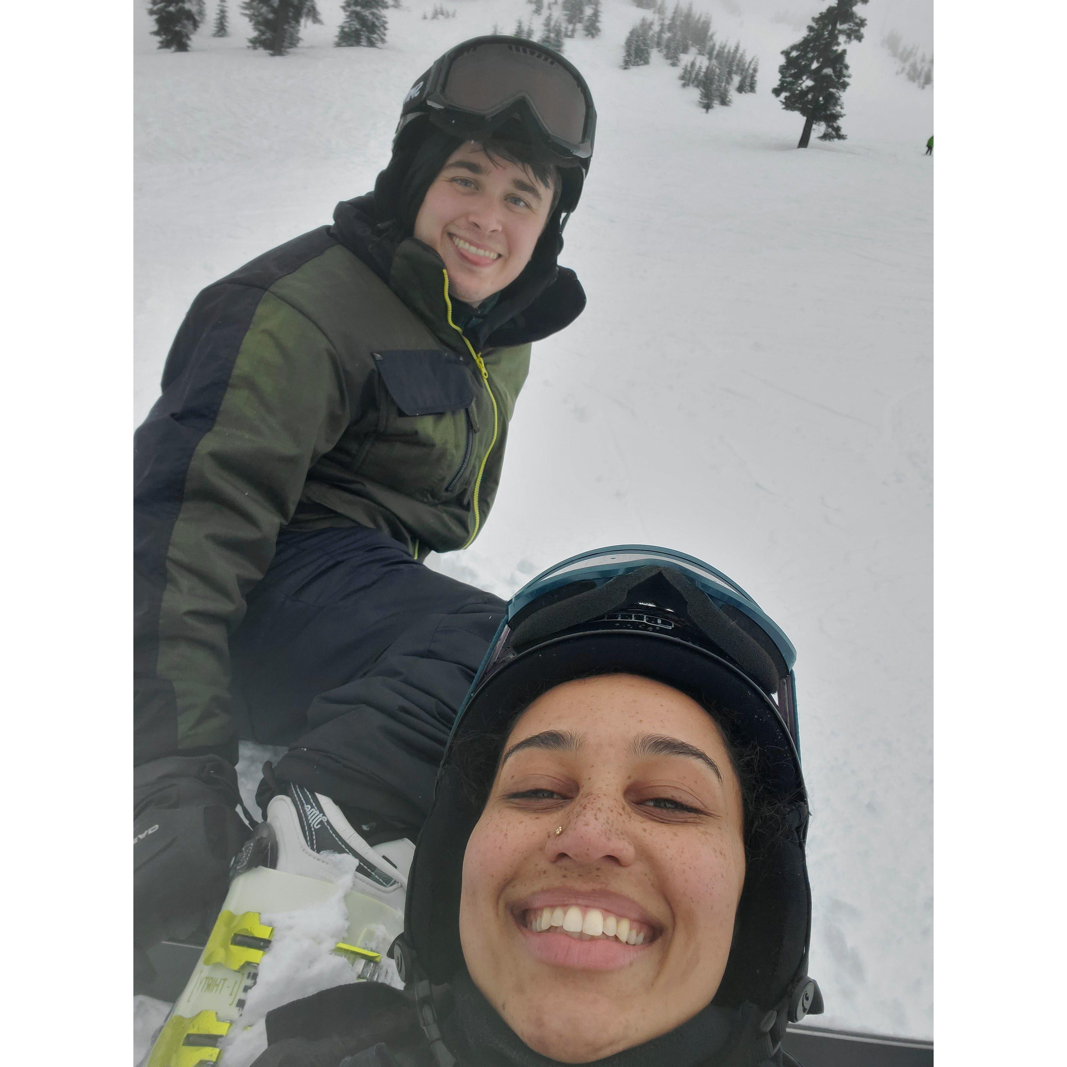 Last trip of our first year of skiing/snowboarding in 2022