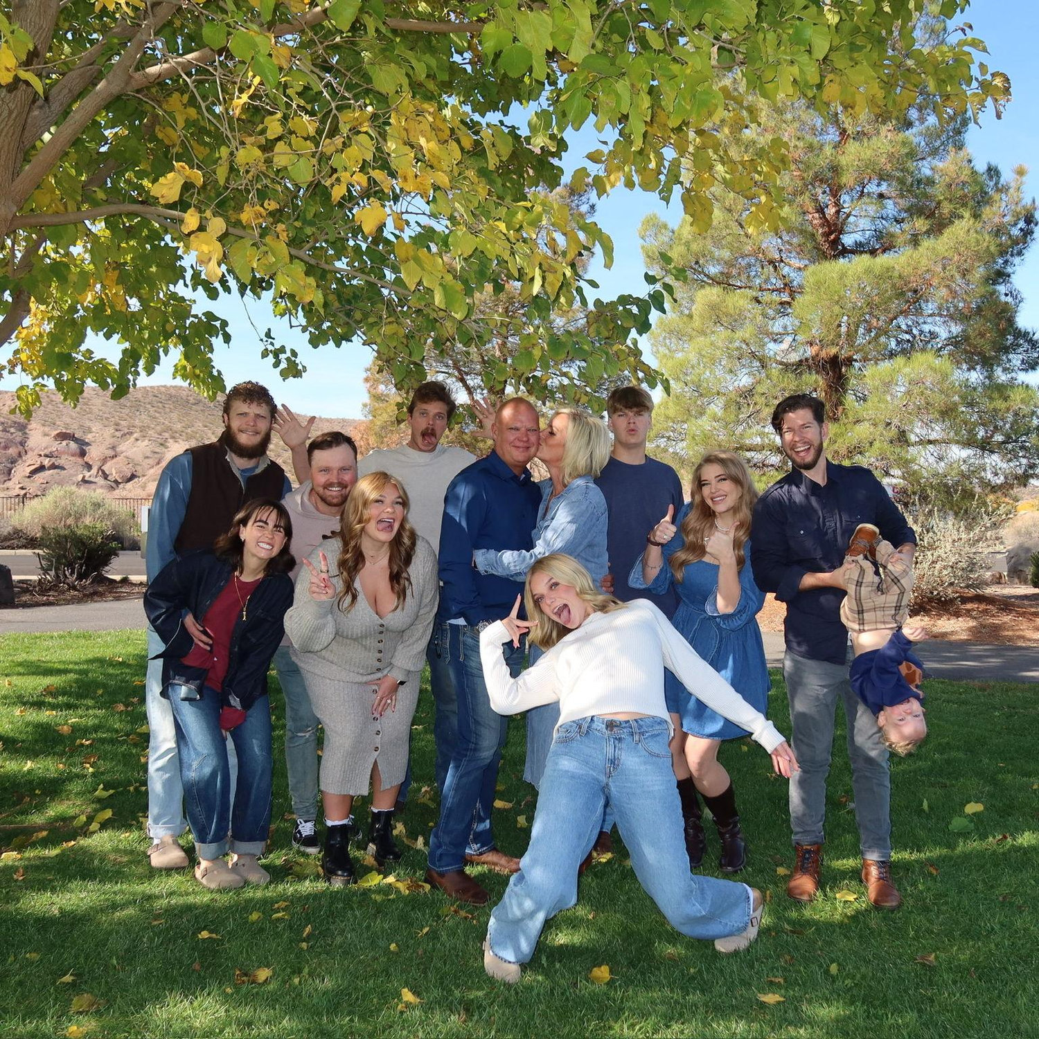 We spent thanksgiving with Garretts family, bringing some good news with us