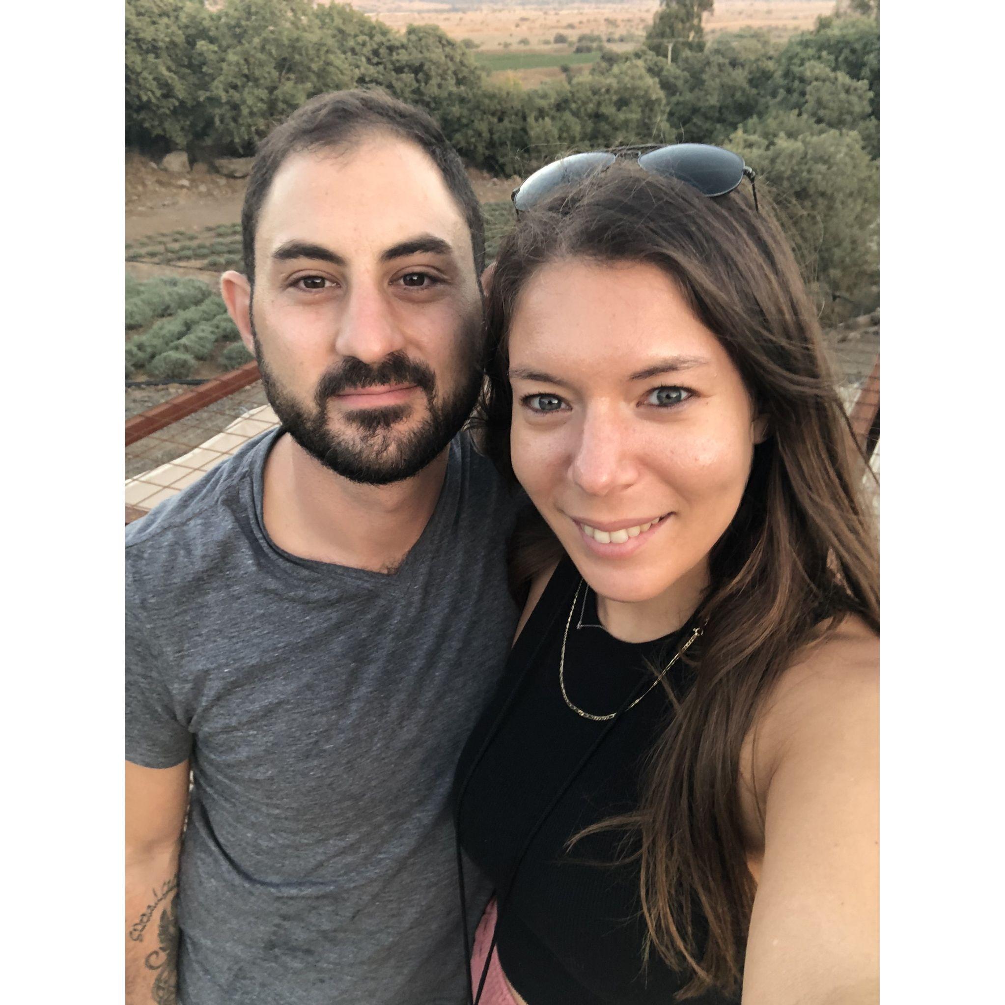 Our first trip together to the Golan, staying on a lavender farm which was the inspiration for the theme of our wedding!