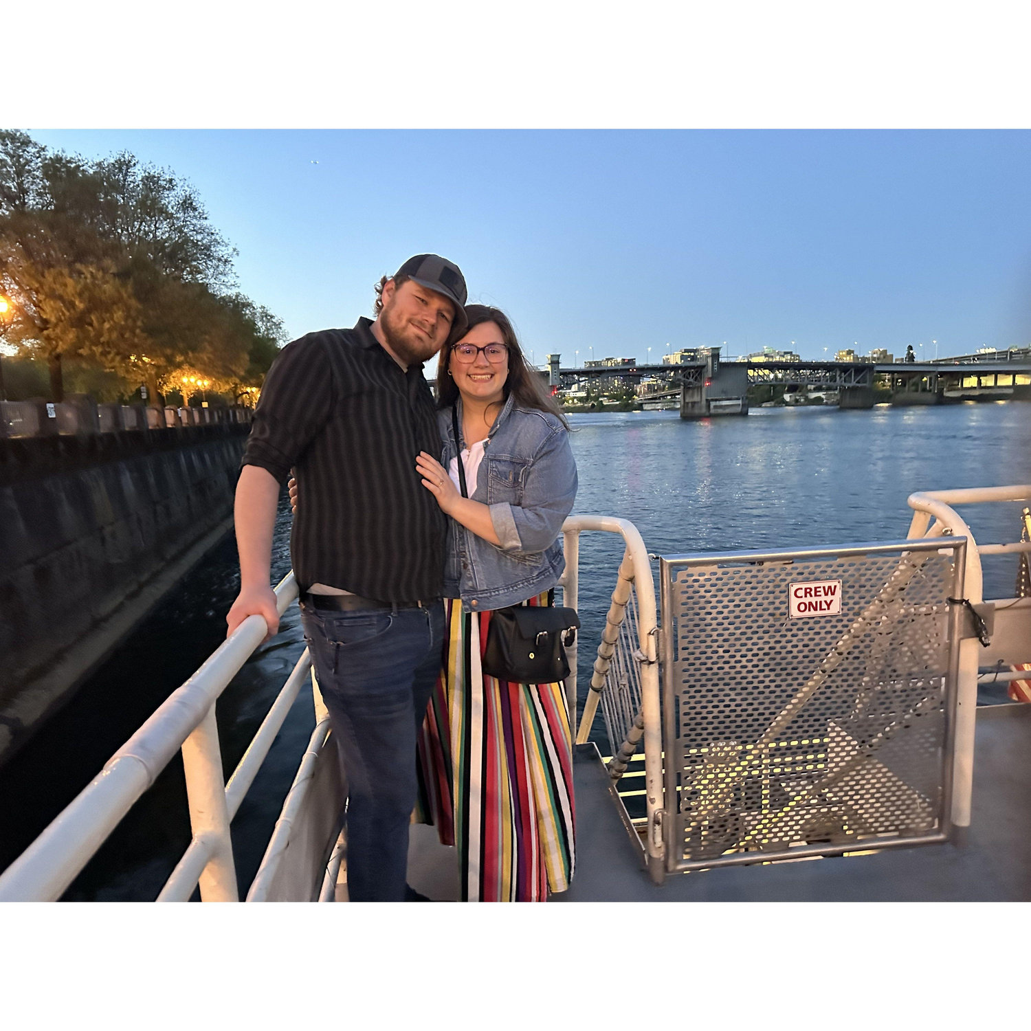 She said yes. The skirt is sponsored by Goodwill.