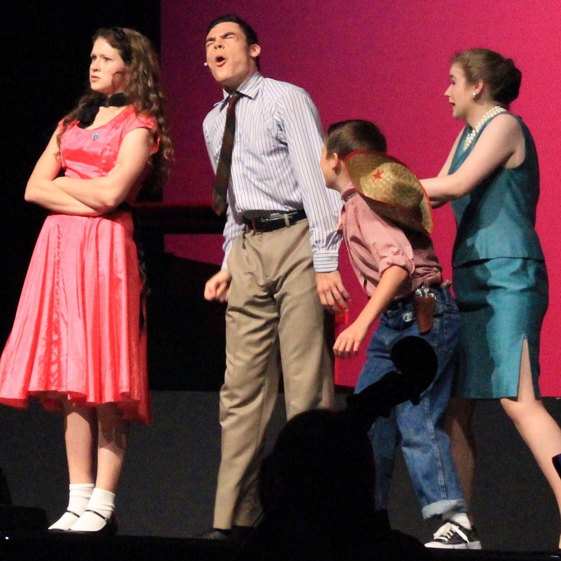Playing Kim and Harry MacAffee in Bye Bye Birdie - this is the summer that we started dating!