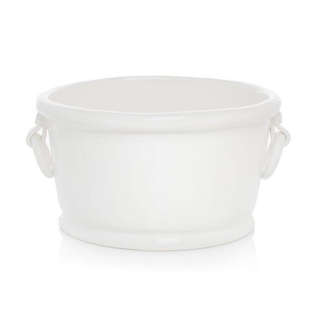 White Oval Ice Bucket