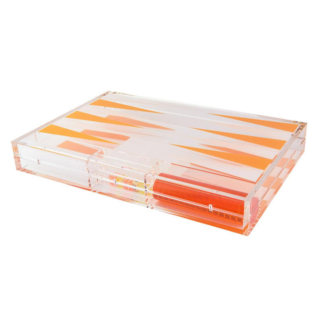 Lucite Backgammon Table