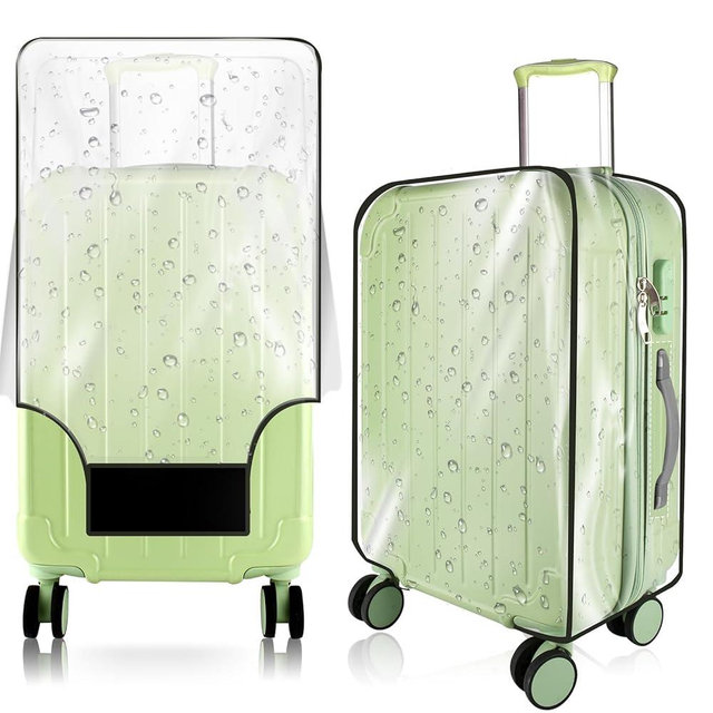 KSSZZCO Thicken Clear Luggage Cover Protector, 30" PVC Luggage Covers for Suitcase Waterproof Dustproof Anti-scratch Travel Suitcase Covers Case for Wheeled Luggage