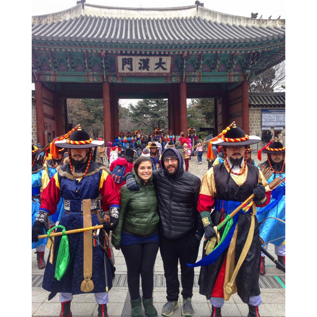 Checking out a festival in Seoul, Korea