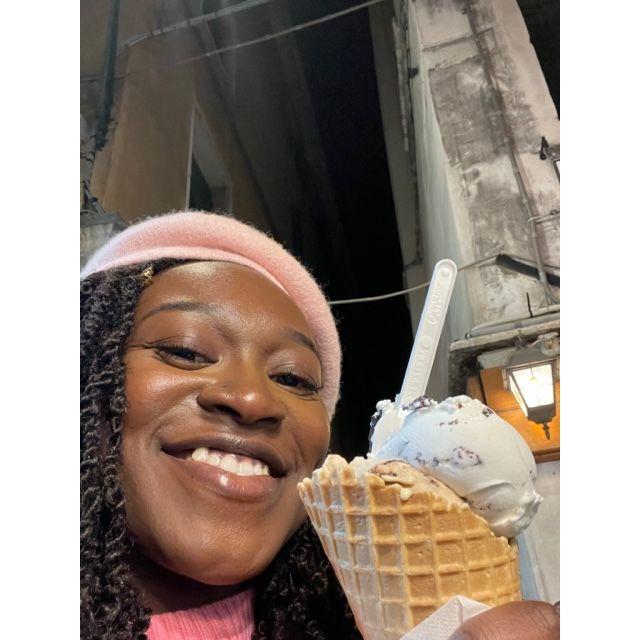 First time having gelato in Italy