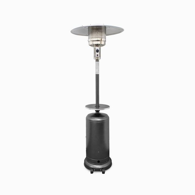 Outdoor Patio Heater, Hammered Silver