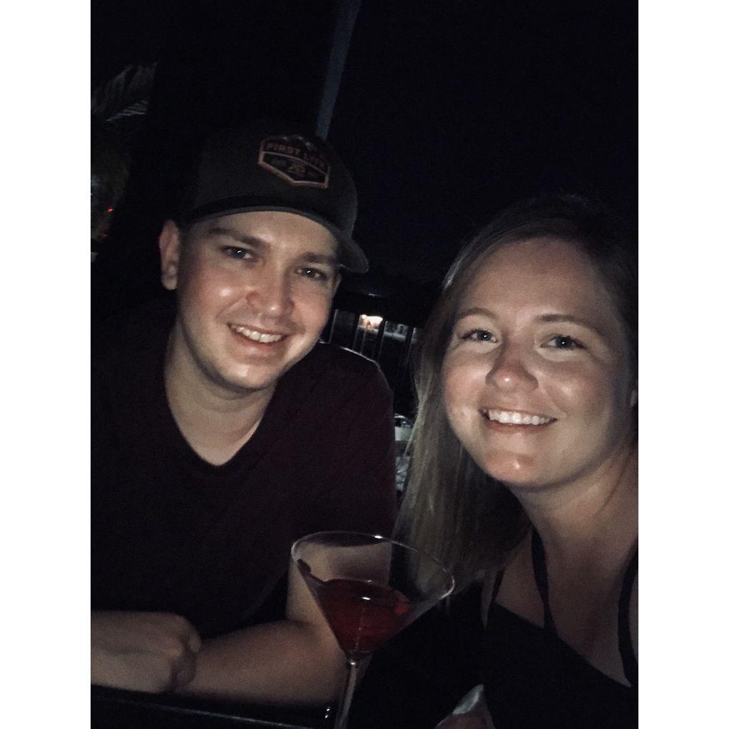 Rudy's in June 2020 for our second anniversary!