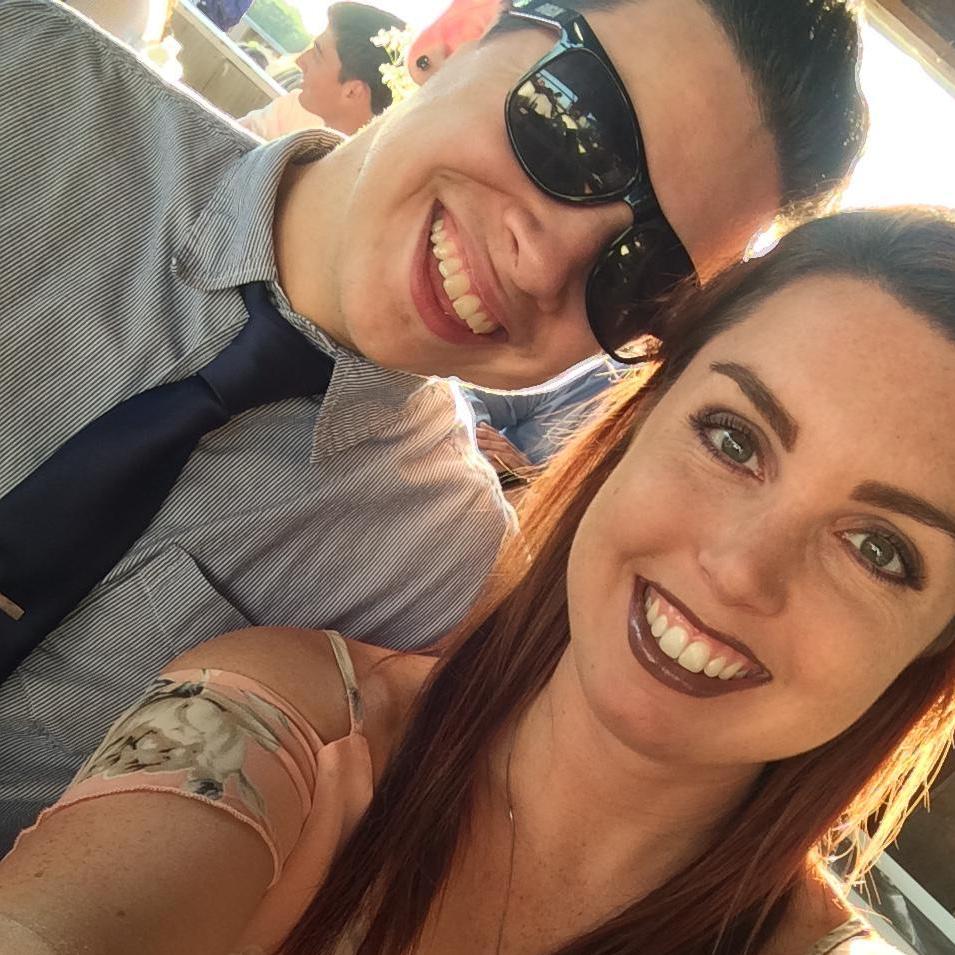 At our friends' wedding - Ashley and James!