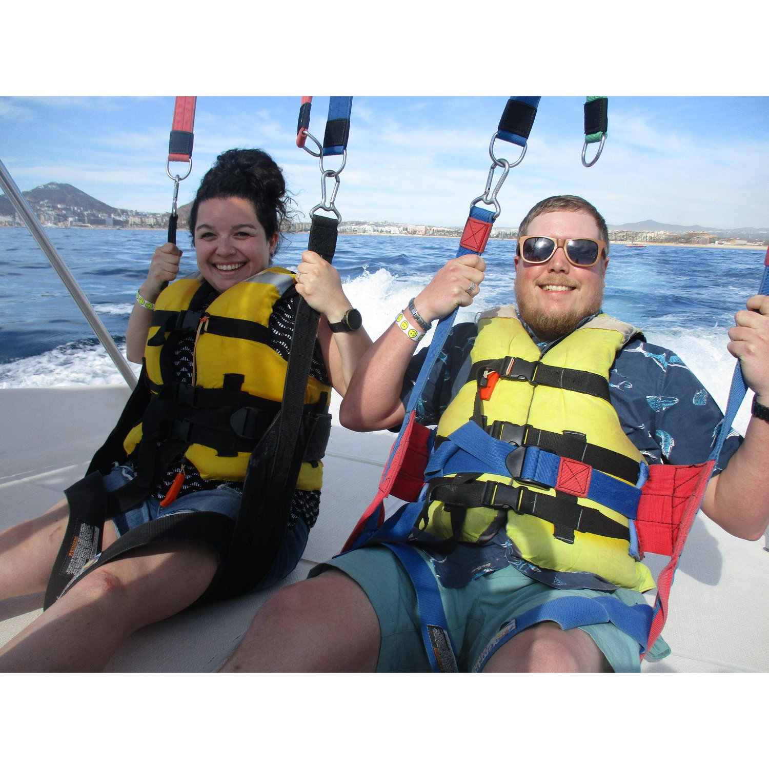 Parasailing for the first time. Mexico 2023.
