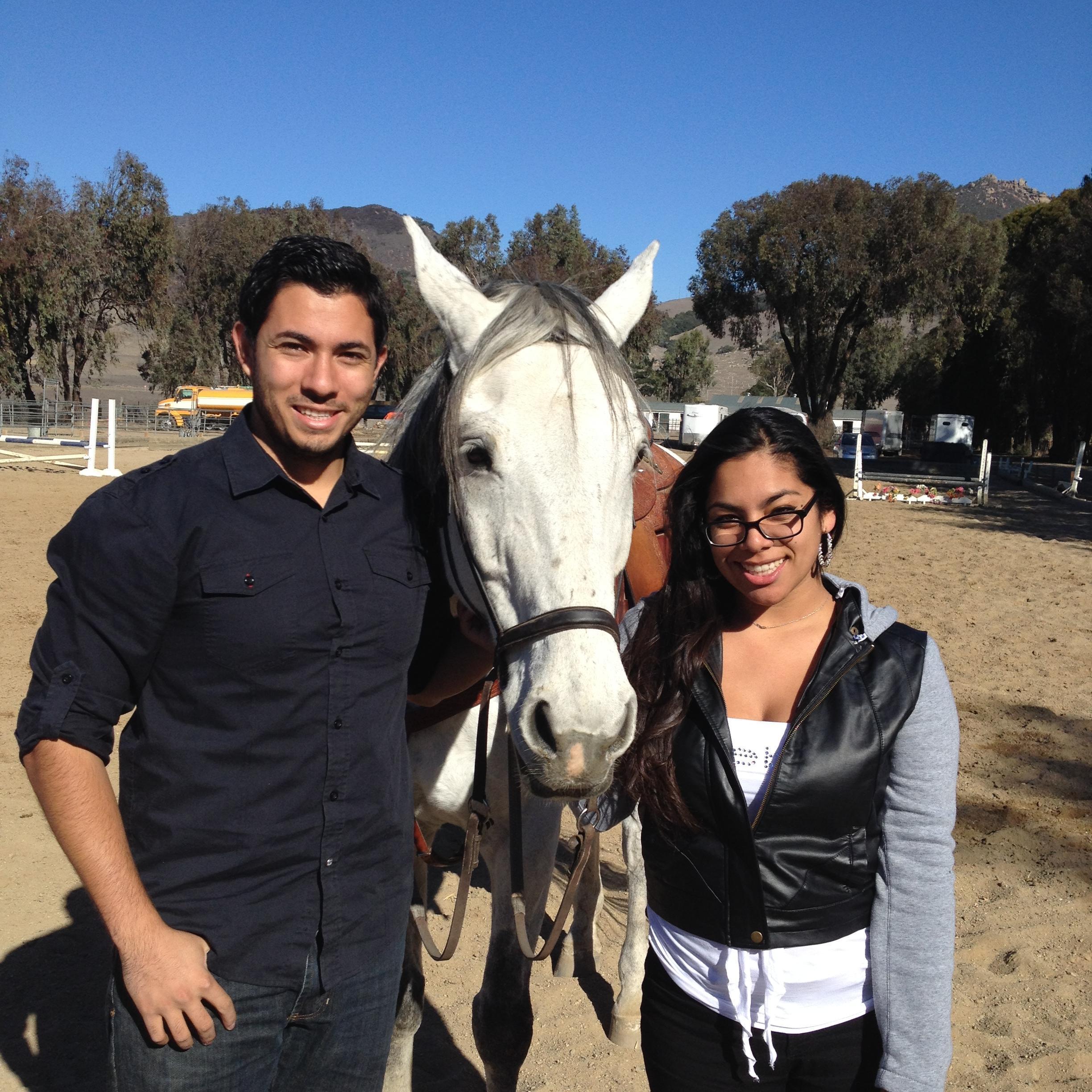 Took Juan horse-back riding for his first time for our 3 year anniversary <3