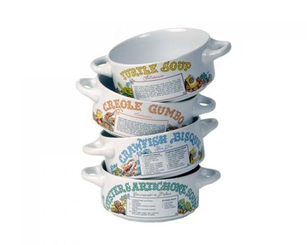 New Orleans Restaurant Recipe Soup Bowls