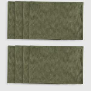 Organic Cotton Gauze Placemats (Set of 8) - Olive