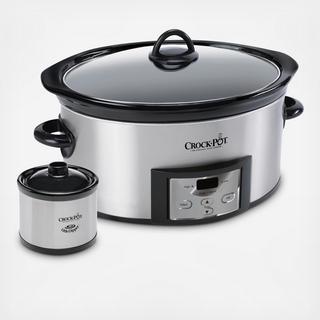 Countdown Digital Slow Cooker with Little Dipper Accessory