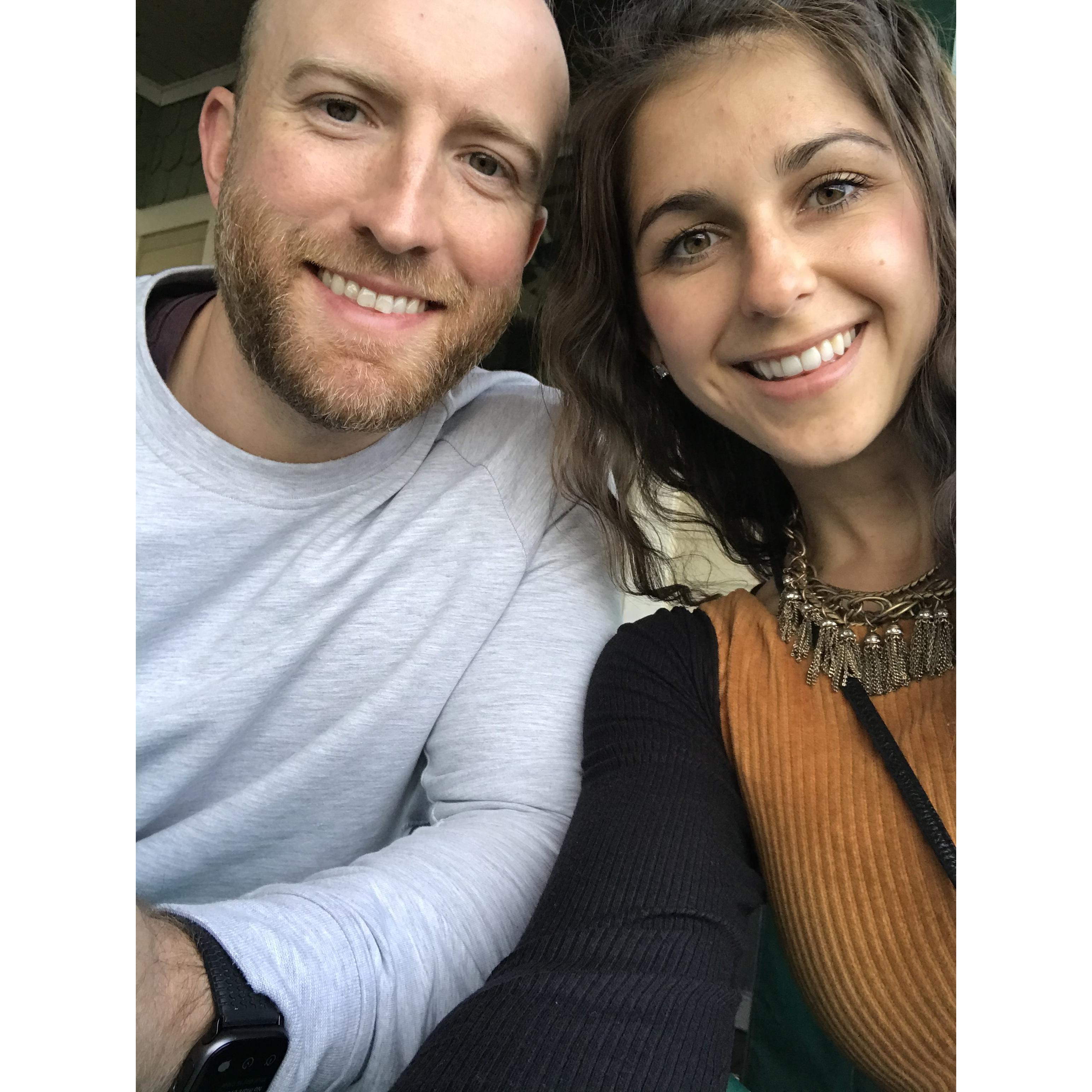 Jared and Caitlin met in Ithaca for a fall weekend! in October 2020