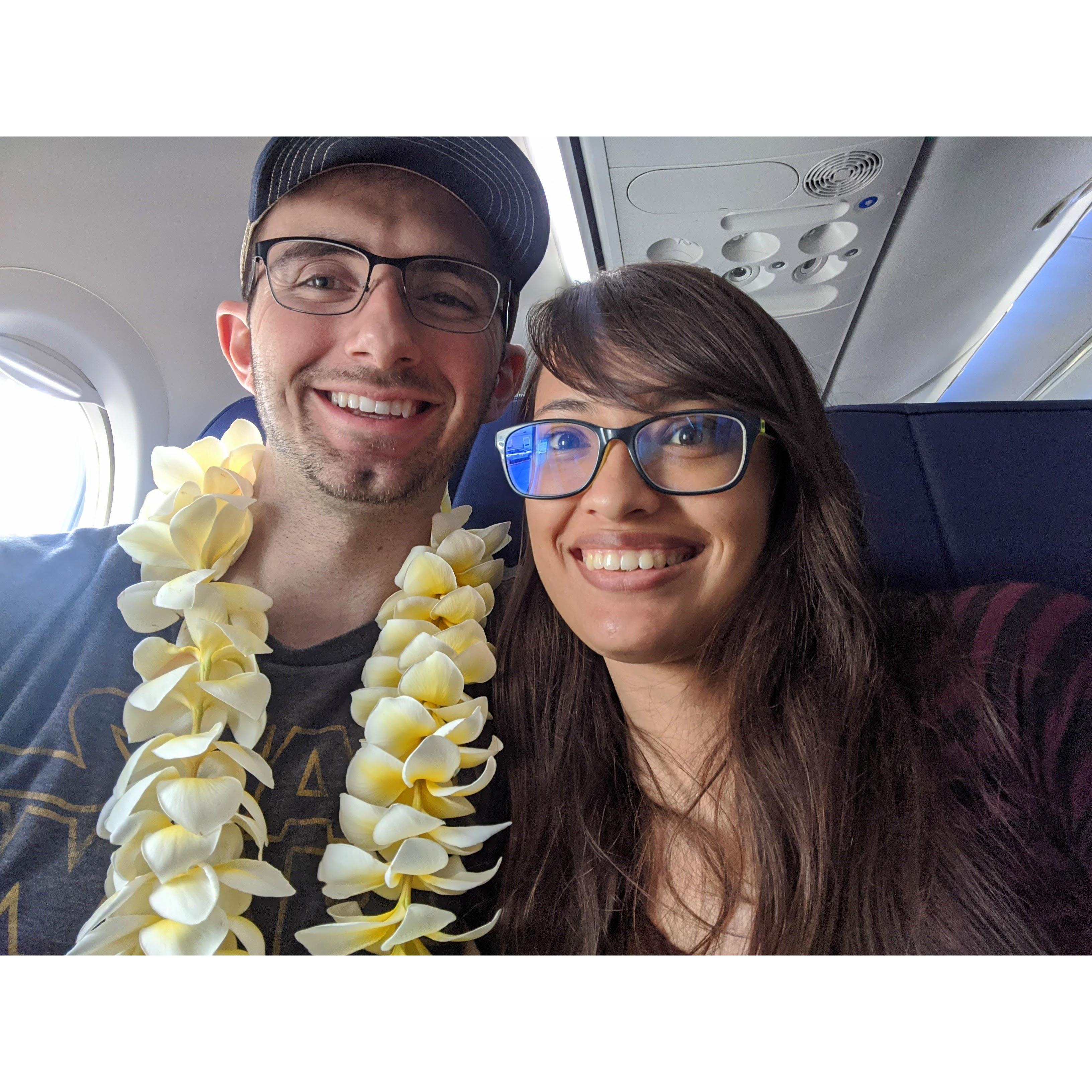 We started dating in Hawaii on March 1st, 2020
