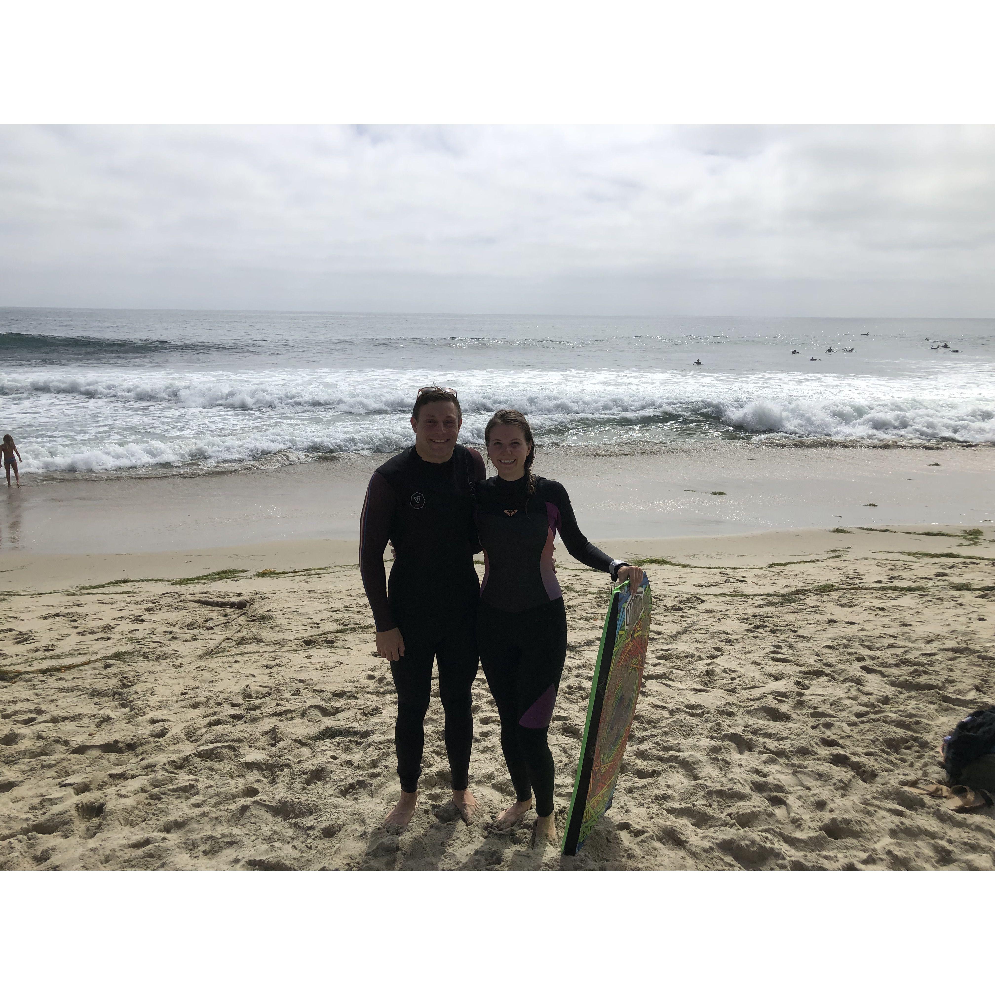 Right before Dom got humbled by the waves