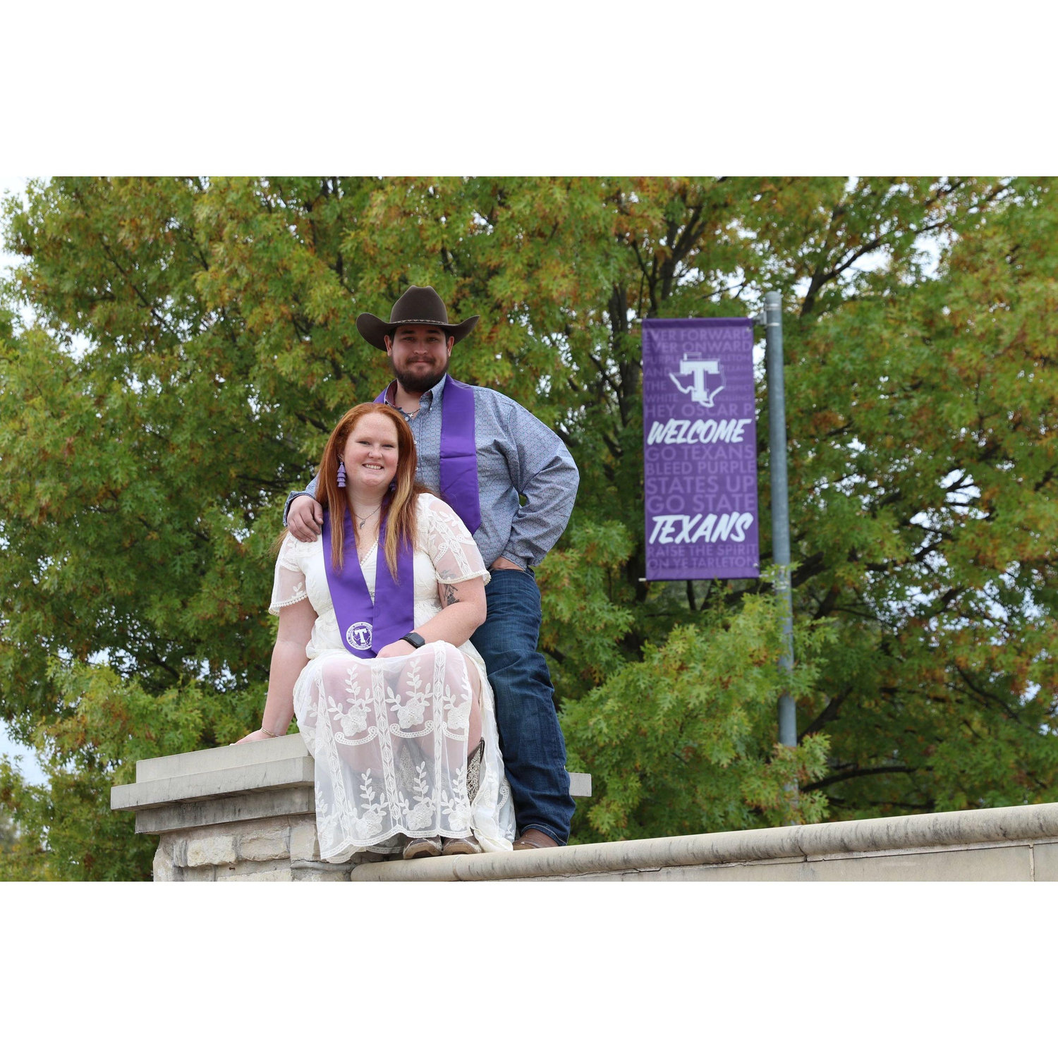 Graduation pictures, as we graduated the same day.