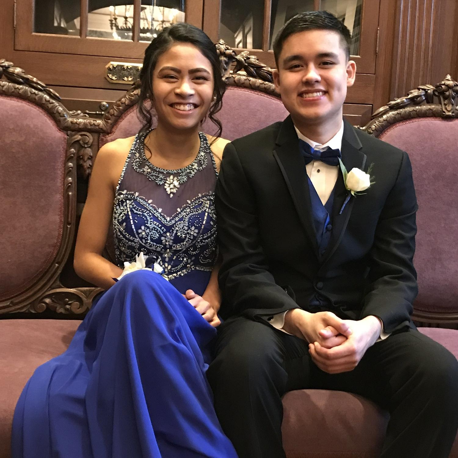 Our 2nd Prom together in 2017, Angelique’s Junior Prom