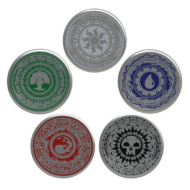Magic The Gathering 5-Piece Mana Symbols Drink Coaster Set