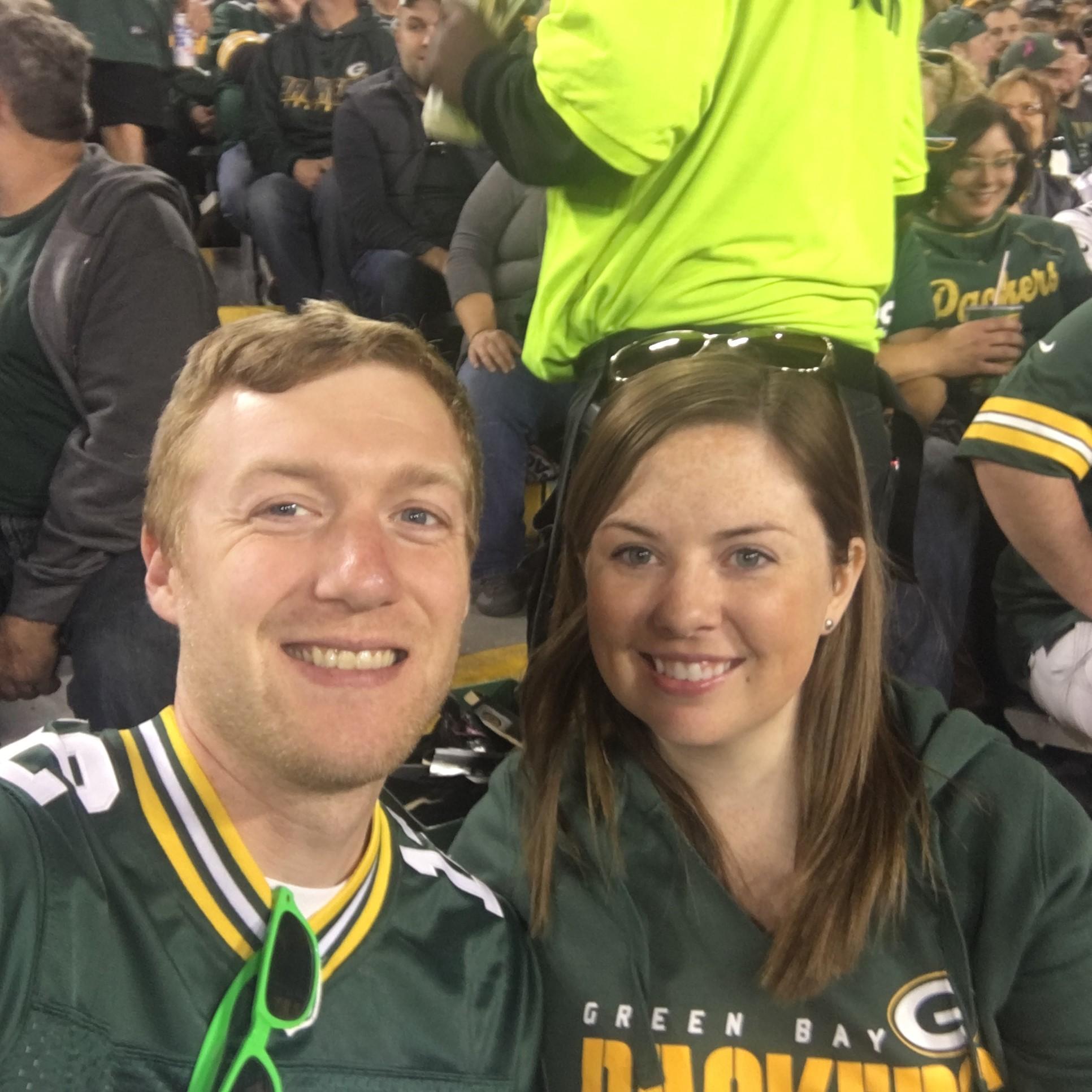 First Packers game together!