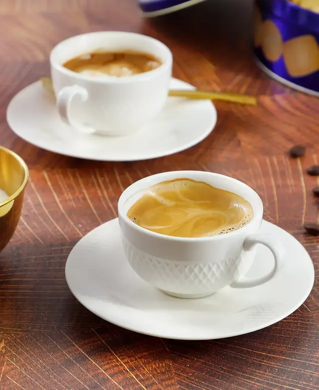 Elama Luna 12-Pc. Espresso Cup & Saucers