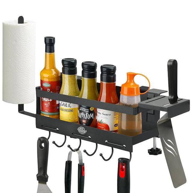 Grill Griddle Caddy for Blackstone Griddle Accessories Storage, Space Saving Grill Accessories Tool Holder, BBQ Accessories Organizer Box for 17"/22"/28"/36" Blackstone Griddle