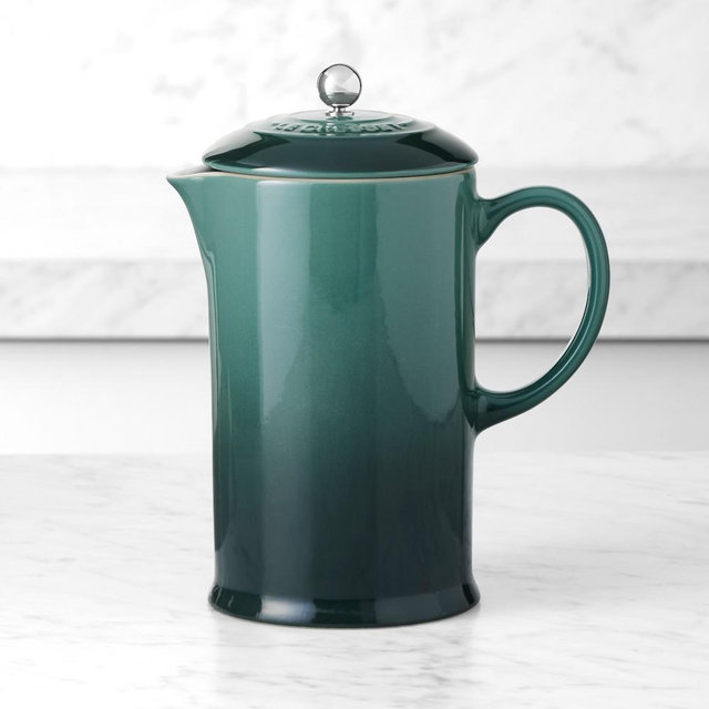 Le Creuset Café Stoneware French Press, Artichaut