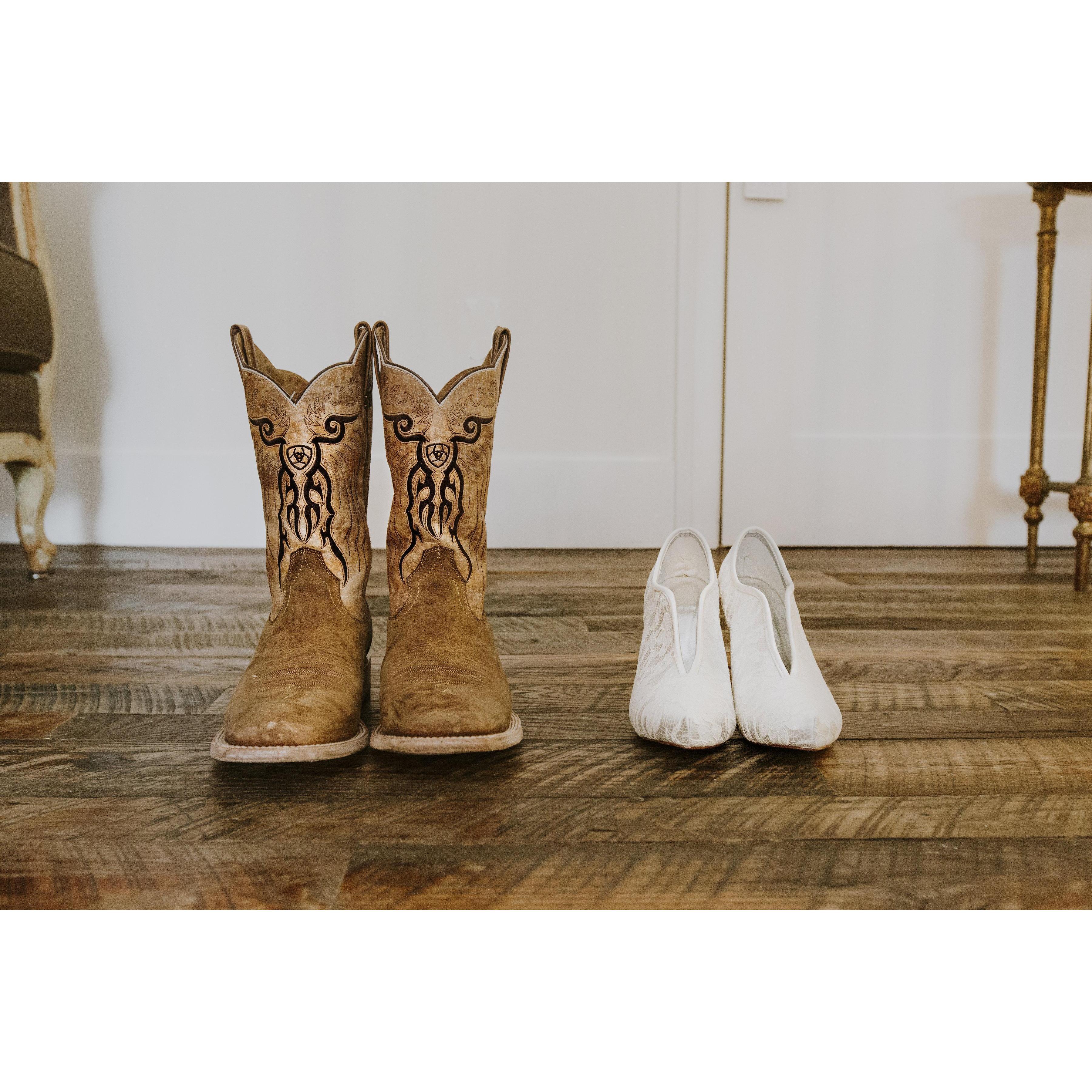 His and Her boot(ies).