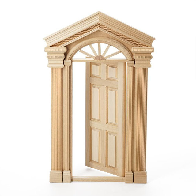 Odoria 1/12 Miniature Door Dollhouse Furniture Accessories