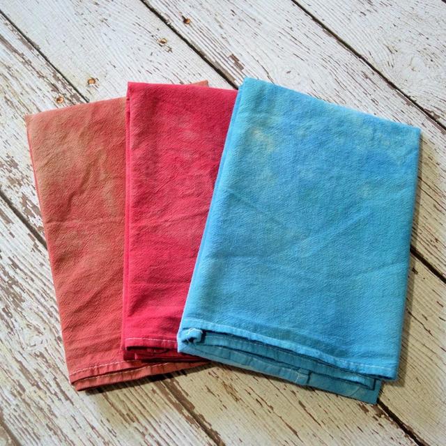 Hand-Dyed Floursack Towel, Multiple Colors Available, Tea Towel, Farmhouse Kitchen Towels, New Apartment Gift, Hand Towels, dish towels