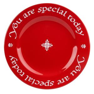 Waechtersbach Dinnerware - Waechtersbach Plate, You Are Special Today Red Plate