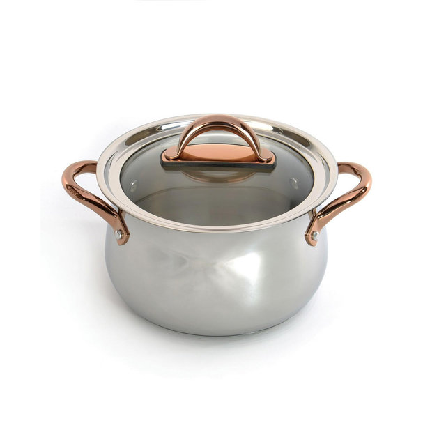 Ouro Casserole with Glass Lid, 8"