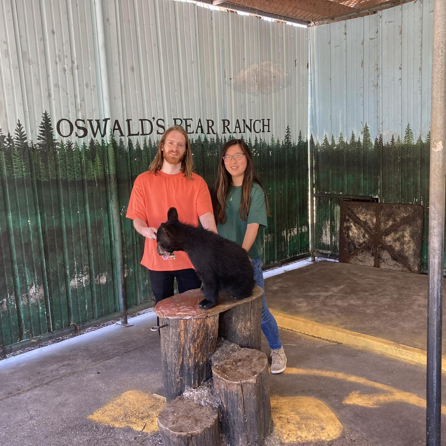 Our trip to the UP. We got to touch a bear. We love bears.