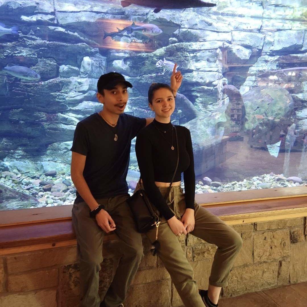 You would think this was a really nice aquarium but this was in a Cabela’s lol.