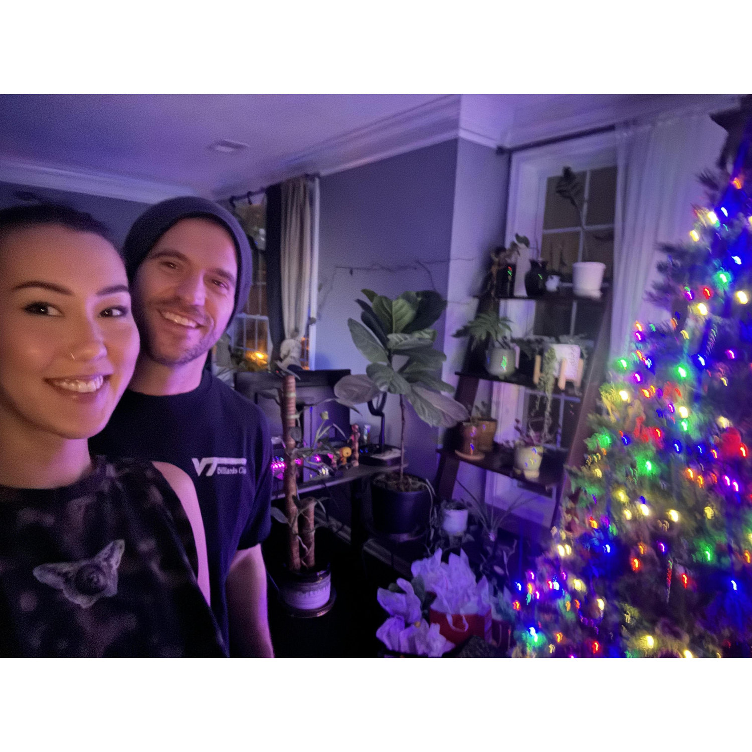 The night before Chris popped the question!