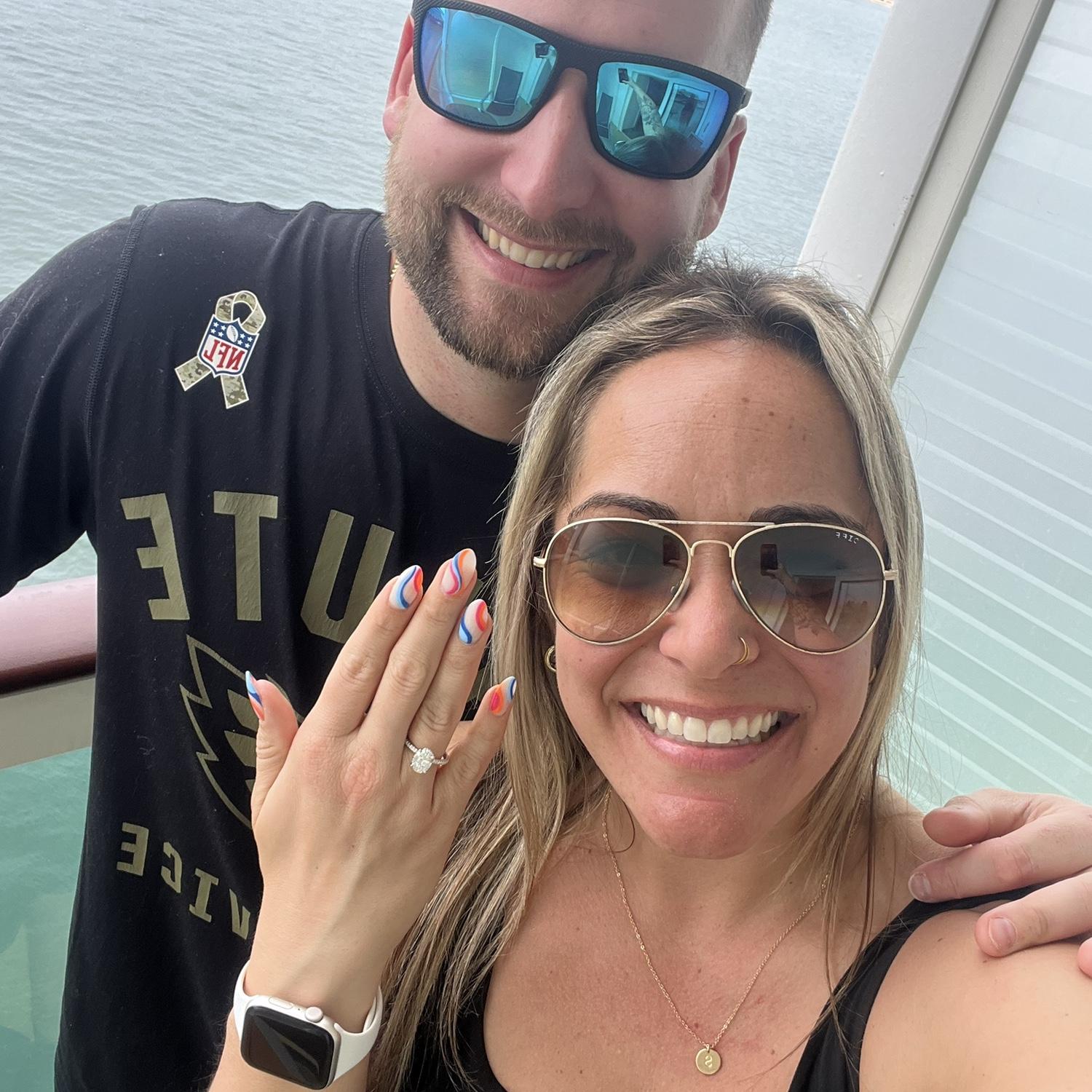 The day we got engaged!