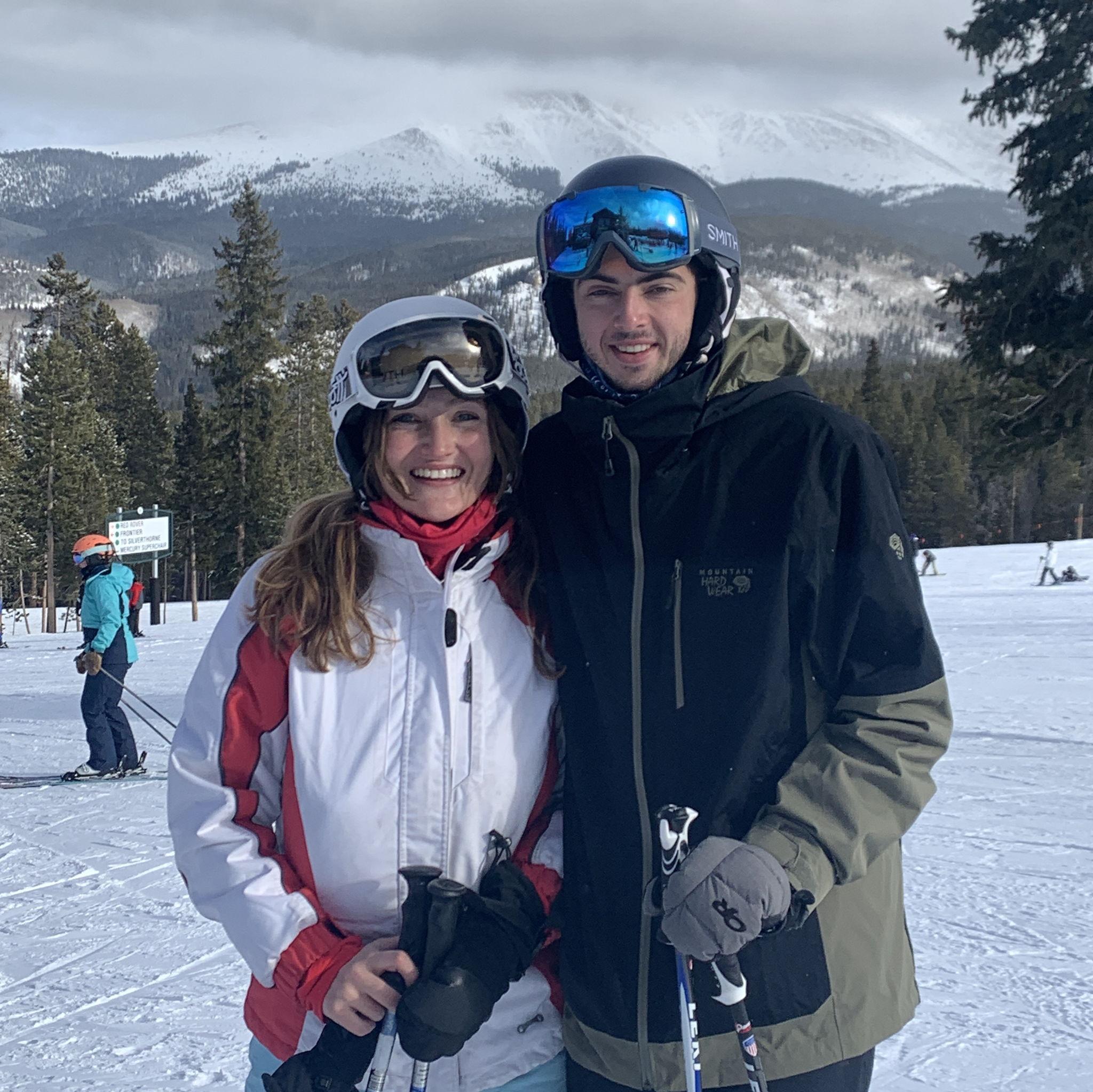 Skiing with the Friedmans in Breckenridge, CO.