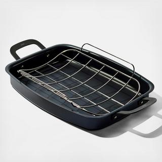 Obsidian Pre-Seasoned Roasting Pan with Roaster Rack