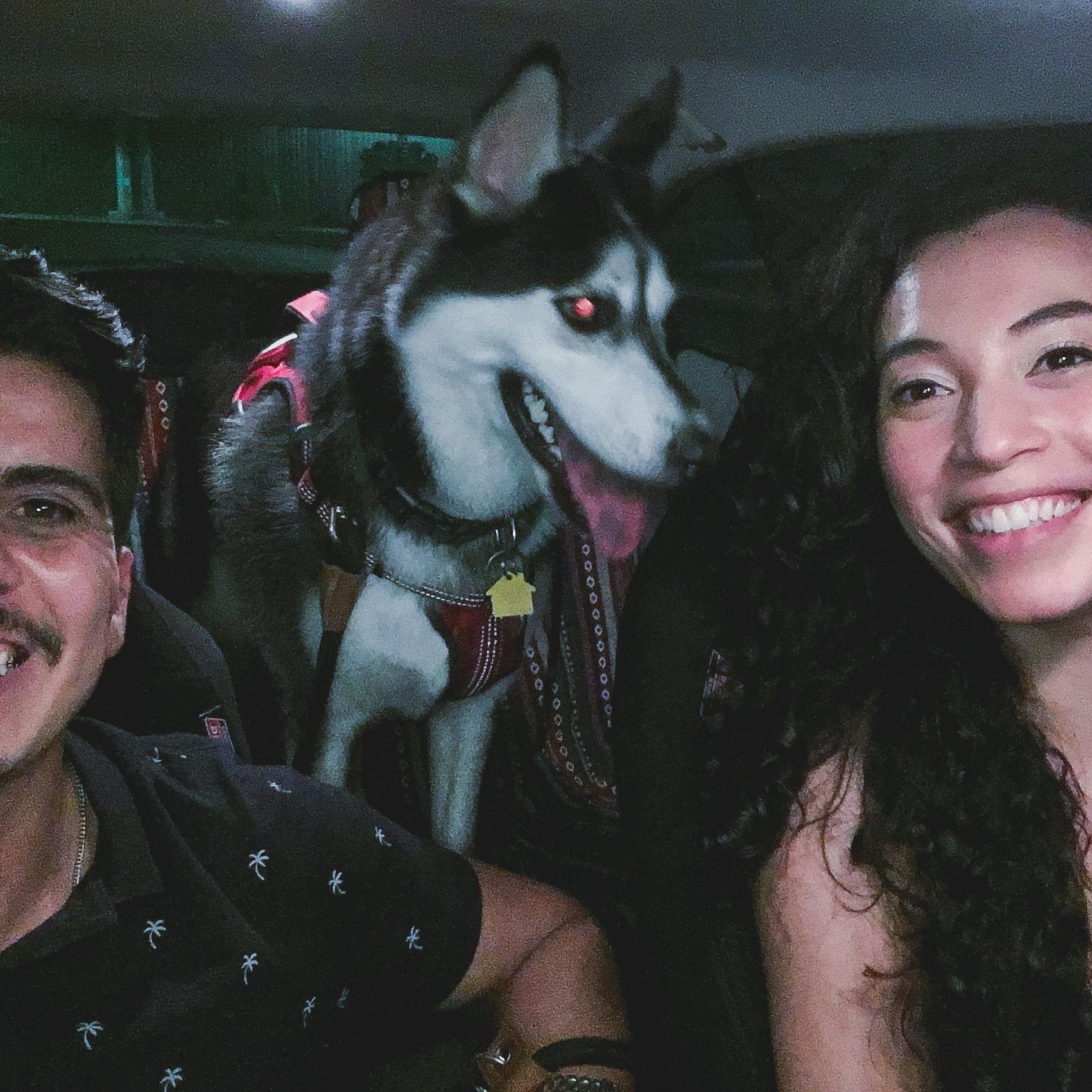With the amazing pup, Amiyah! 